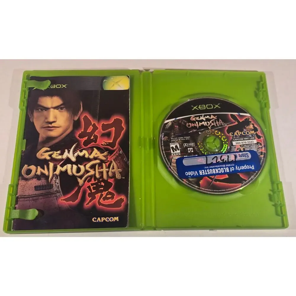 Genma Onimusha Original Xbox Game Complete CIB Capcom
